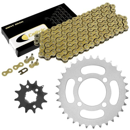 Drive Chain & Sprockets Kit fits Yamaha Grizzly 125 YFM125G YFM125 G 2004-2012