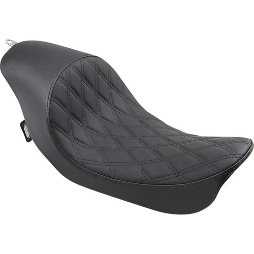 Drag Specialties 3/4 Low Solo Seat - Double Diamond - Fxd (Black) 0803-0543