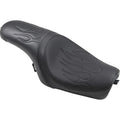 Drag Specialties Predator 2-Up Seat - Flame Stitched - XL '04+ (Black) 0804-0399