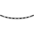 Memphis Shades Windshield Trim - Oval - Flh '96-'13 (Black / Chrome) MEB0946