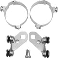 Memphis Shades Lower Deflector Mount Kit - Covered Forks (Polished) MEM9891