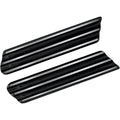Covingtons Saddlebag Latch Delete Plates, Finned, Police (Black) Pair | C1006-B