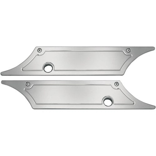 Pro-One Performance Saddlebag Latch Covers - Smooth (Chrome) Pair | PO104710