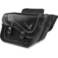 Willie & Max Luggage Black Magic Saddlebags (Black / Silver) Pair | 58736-20