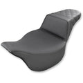 Saddlemen Step Up 2-Up Seat - Rear Lattice Stitched - Flh (Black) 808-07B-173