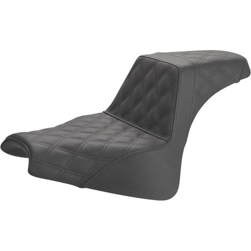 Saddlemen Step Up 2-Up Seat - Lattice Stitched (Black) 818-28-175
