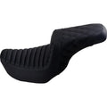 Saddlemen Step Up 2-Up Seat, Tuck and Roll/Lattice Stitched (Black) 806-04-176