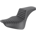 Saddlemen Step Up 2-Up Seat - Tuck and Roll (Black) 818-33-171