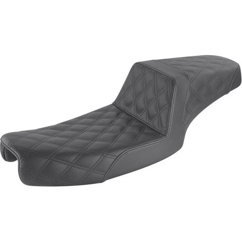 Saddlemen Step Up 2-Up Seat - Lattice Stitched - Dyna (Black) 891-04-175
