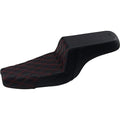 Saddlemen Step Up 2-Up Seat -Lattice Stitched - XL (Black / Red) 807-11-172RD