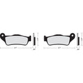Drag Specialties Organic Brake Pads / One Pair | Street | FAD643