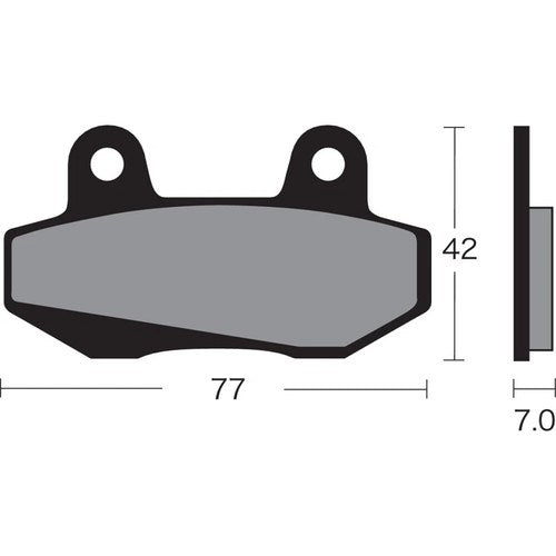 Vesrah Semi-Metallic Brake Pads / One Pair | VD-131