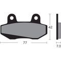 Vesrah Semi-Metallic Brake Pads / One Pair | VD-131