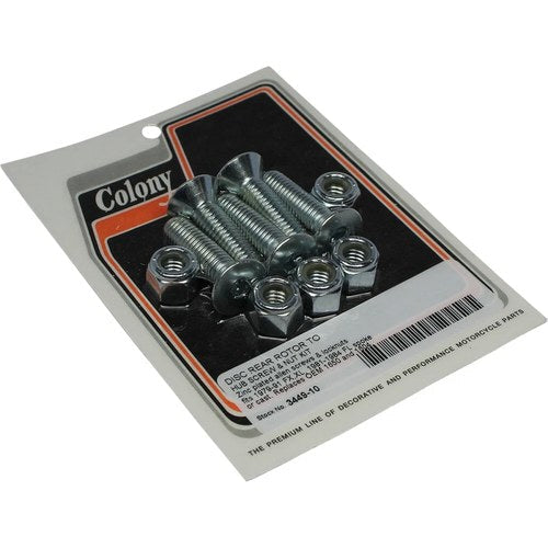 Colony Brake Rotor Screw and Nut Kit | 3449-10