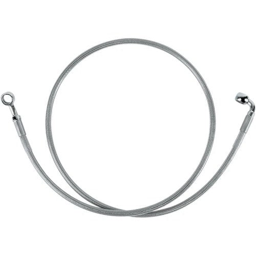 Drag Specialties Front Brake Line Clear-Coated Stainless Steel | 640113