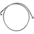 Drag Specialties Front Brake Line - Clear-Coated Stainless Steel | 640310