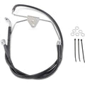Drag Specialties +8" Brake Line - Front - Black Vinyl - Flh 96-07 | 660411-8BLK