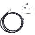 Drag Specialties +8" Brake Line - Front - Black Vinyl - 04-10XL | 660310-8BLK