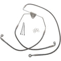 Drag Specialties +6" Brake Line - Front - Stainless Steel - 08-13 FL | 620085-6