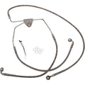 Drag Specialties +8" Brake Line - Front - Stainless Steel - 08-13 FL | 620085-8