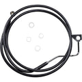 Drag Specialties Front Brake Line - 64-1/2" - Black Stainless Steel | 614220-BLK