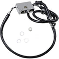 Drag Specialties Extended Length Front Brake Line - XL - Black +6" | 614743-6BLK