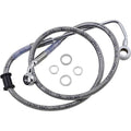 Drag Specialties Brake Line - 15-17 Softail - Stainless Steel +4" | 618302-4