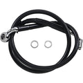 Drag Specialties Brake Line - 18- Softail - Black +8" | 618604-8BLK