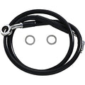 Drag Specialties Brake Line - 18- Softail - Black +10" | 618631-10BLK