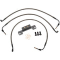 LA Choppers Midnight Braided Brake Line Kit - Touring | LA-8011B16M