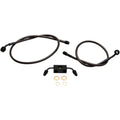 LA Choppers Midnight Braided Brake Line Kit - Fxdf ABS | LA-8231B16M