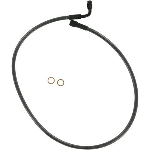 Magnum Black Pearl Upper Brake Line - Non-ABS - 3/8" 90 Degree - 29" | 47229