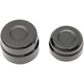 Drag Specialties Axle Caps - Rear - Black - XL | 0214-0835