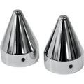 LA Choppers Axle Caps - Chrome - Spike | LA-7811-00