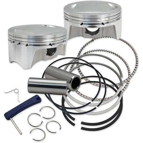 S&S Cycle High Compression Piston Kit - Standard - 3.397" Bore | 920-0100