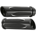 Arlen Ness Black Deep Cut Comfort Grips for Cable | 07-051