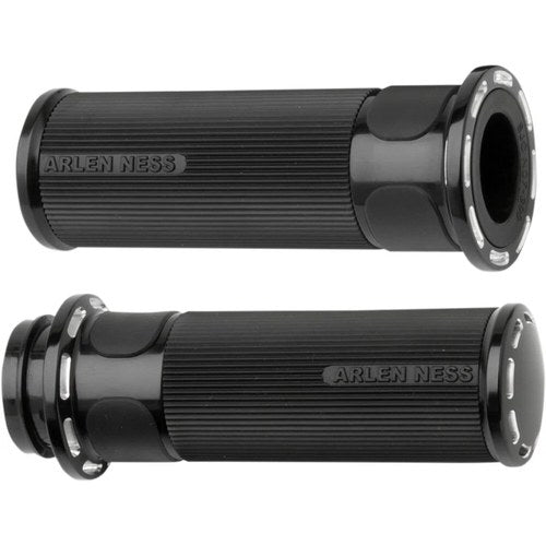 Arlen Ness Black Slot Track Grips for Tbw | 07-303