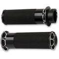 Arlen Ness Black Beveled Grips for Cable | 07-331