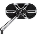 Arlen Ness Deep Cut Mirror - Black - Left | 13-164