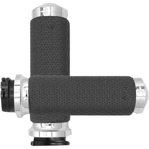 Avon Grips Large Chrome Memory Foam Grips | MF-63B-CH