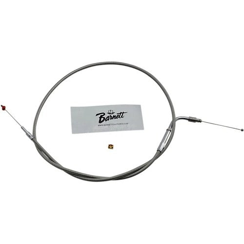Barnett Stainless Steel Throttle Cable for '02 - '07 Flhr | 102-30-30016