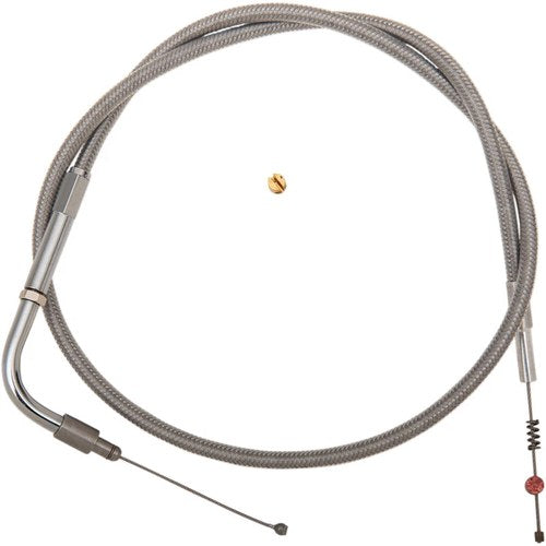 Barnett Stainless Steel Idle Cable for '99 - '09 Fxstb | 102-30-40010