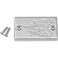 Baron Chrome Flame Master Cylinder Cover for Suzuki | BA-7686-03