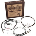 Burly Brand Complete Black Vinyl Handlebar Cable/Brake Line Kit | B30-1006