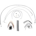 Burly Brand Complete Stainless Braided Handlebar Cable/Brake Line Kit | B30-1055