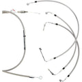 Burly Brand Complete Stainless Braided Handlebar Cable/Brake Line Kit | B30-1103