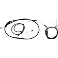 Burly Brand Black Vinyl Jail Bar Cable Kit For 10" Handlebars | B30-1135
