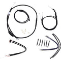 Burly Brand Black Vinyl Jail Bar Cable Kit For 14" Handlebars | B30-1144