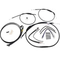 Burly Brand Complete Black Vinyl Handlebar Cable/Brake Line Kit | B30-1202