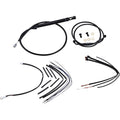 Burly Brand Black Vinyl Jail Bar Cable Kit For 12" Handlebars | B30-1257